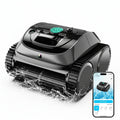 Cordless Robotic Pool Vacuum, Robotic Pool Cleaner with Wall Climbing, Upgraded Triple-Motor, 150Mins Runtime for Inground Pools up to 1614 Sq.Ft