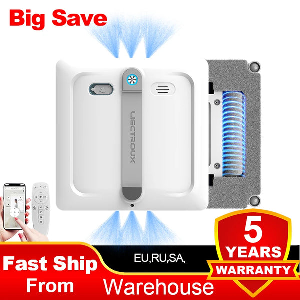 2026 Robot Window Vacuum Cleaner  S9, 10000Pa,2 Roller Brush,6-Way Water Spray,App Control,Smart Glass Wall Cleaning