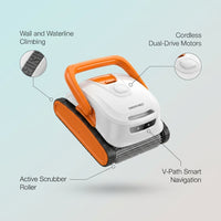 Robotic Pool Vacuum Vacuum for Above-Ground and In-Ground Pools — infographic
