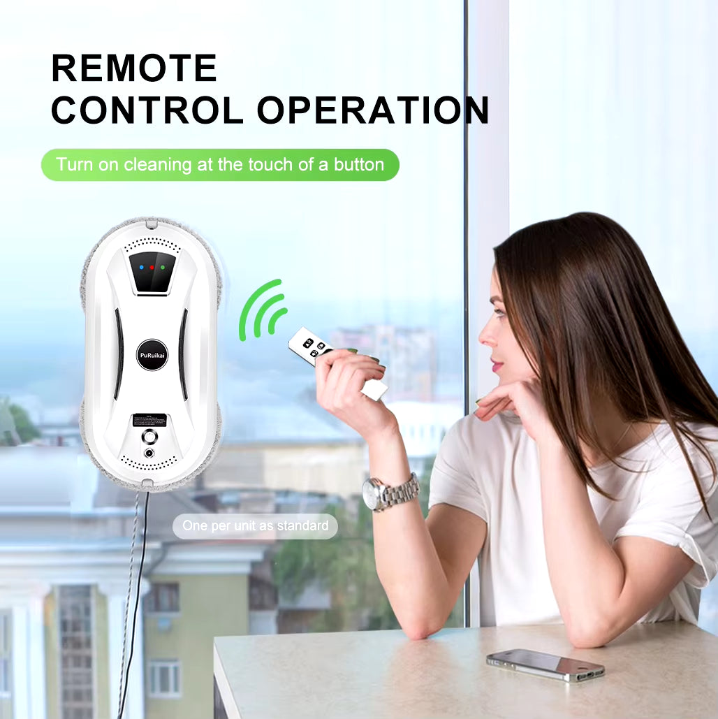 Ultra Thin Robot Vacuum Cleaner Window Cleaning Robot Window Cleaner Electric Glass Remote Control for Home